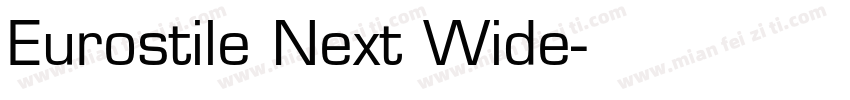 Eurostile Next Wide字体转换